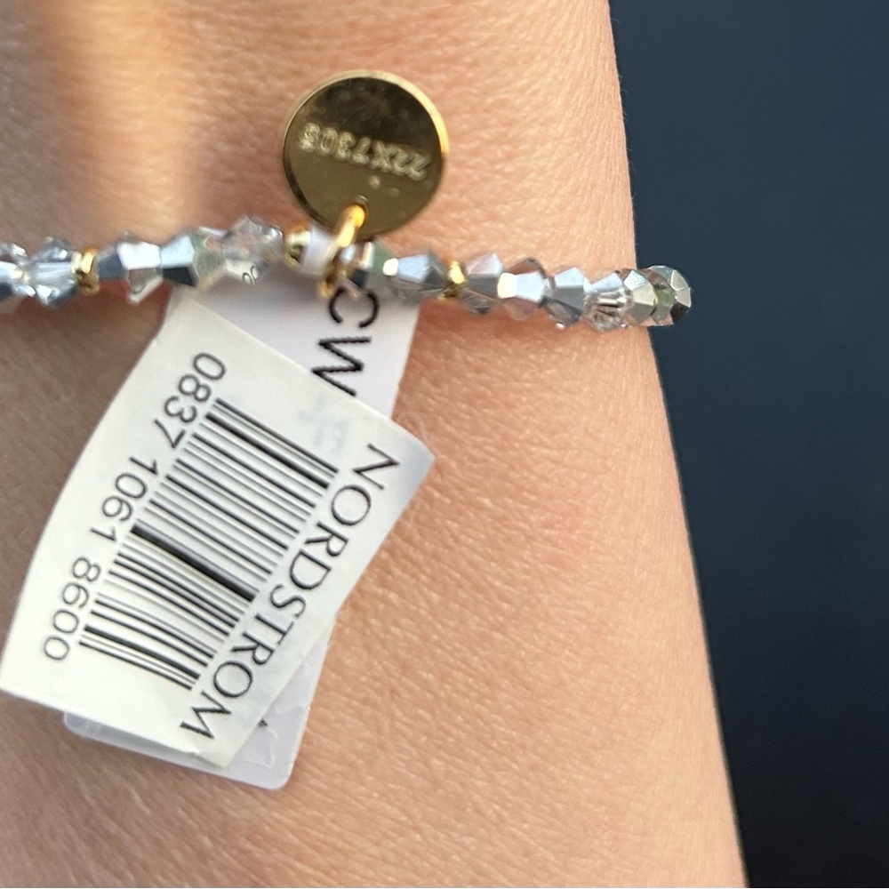 Nordstrom little project crystal braclet FEARLESS - Picture 2 of 4